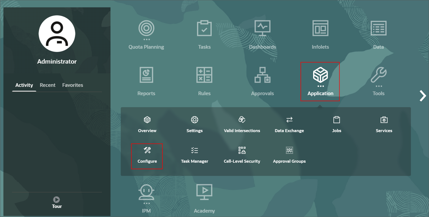 home page Application Cluster